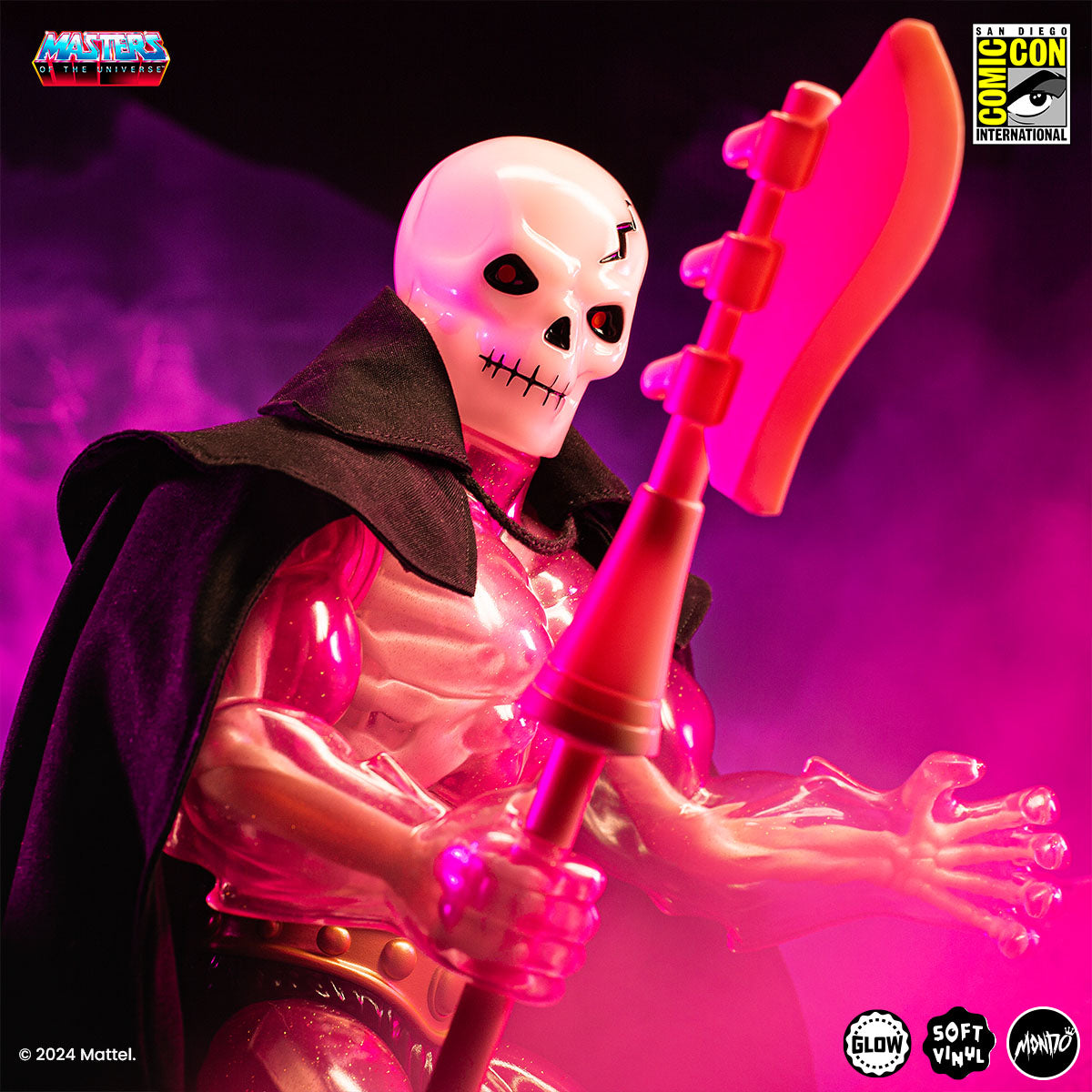 Masters of the Universe Scareglow Soft Vinyl Figure - Cherry Blossom Glow in The Dark Collectible Toy | Perfect for Display, Gift Giving & He-Man Fans Collection