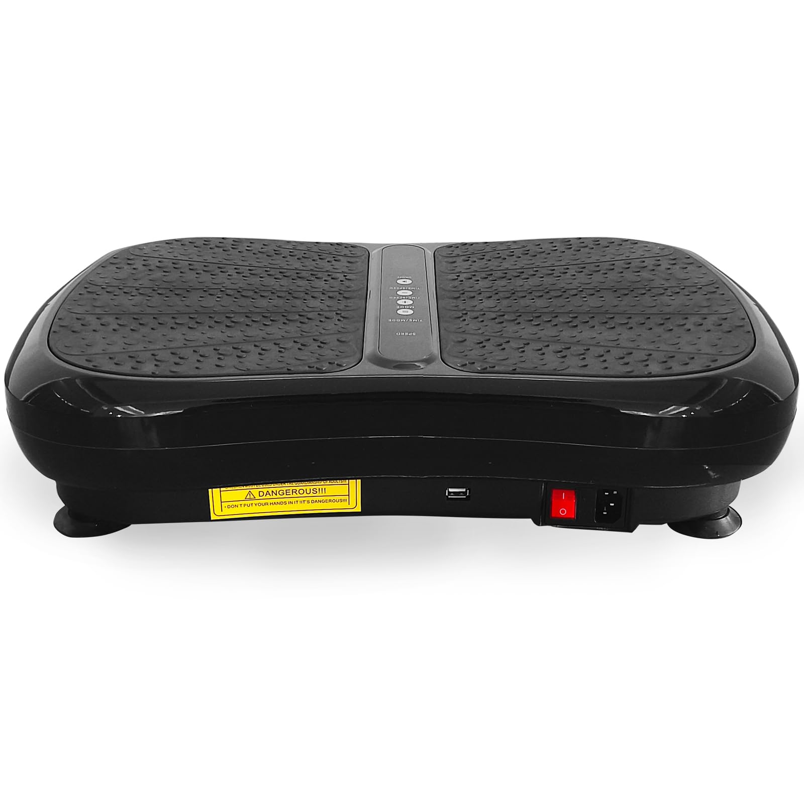 99 Levels 330LBS Mini Vibration Plate Exercise Machine - Whole Body Workout Vibration Fitness Platform with Resistance Bands - Home Training Equipment for Weight Loss, Toning & Muscle Recovery - Perfect for Home Gym, Physical Therapy & Post-Workout Recovery (Black)