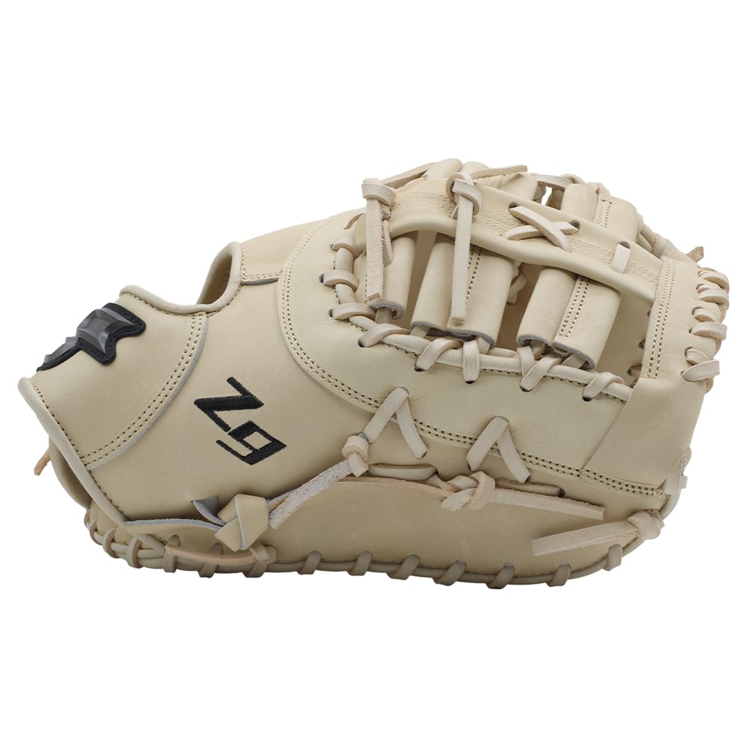 Z9 Maestro Baseball First Base Mitt – 12.5” to 13” Right & Left Hand Throw – Premium Leather Glove for Baseball Players, Coaches & Training – Ideal for Infield Practice, Games & Fielding Drills