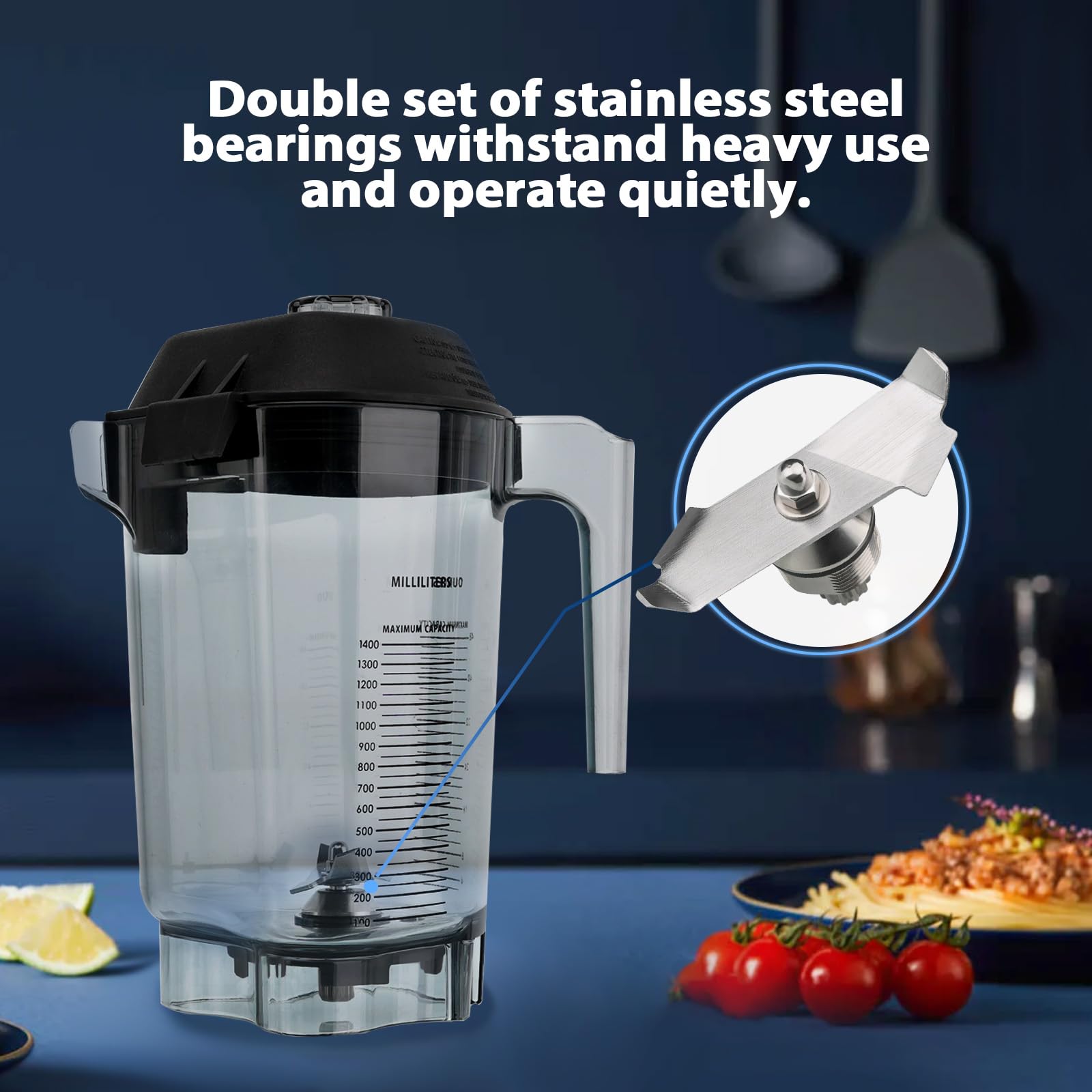 Premium Vitamix 15990 Quiet One Series Replacement Blade Assembly - High Performance Blender Parts for Smoothies, Juices & Frozen Drinks - Perfect for Home Kitchens & Commercial Smoothie Bars
