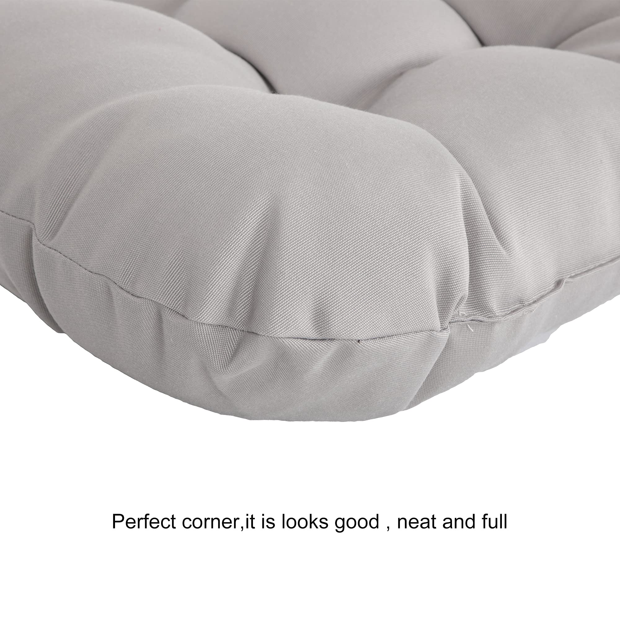 ARTPLAN All-Weather Outdoor Cushions Set of 5 - Waterproof Loveseat & Bench Cushions with Tufted Design for Patio Furniture - Perfect for Garden, Deck, Poolside & Backyard Relaxation