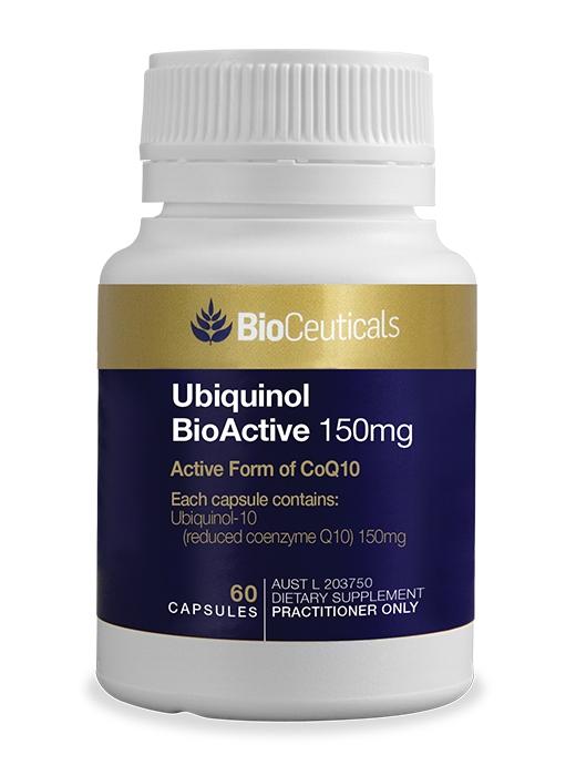 BioCeuticals Ubiquinol BioActive 150mg - Premium CoQ10 Supplement for Heart Health & Energy Support - Ideal for Adults Seeking Cellular Protection & Anti-Aging Benefits