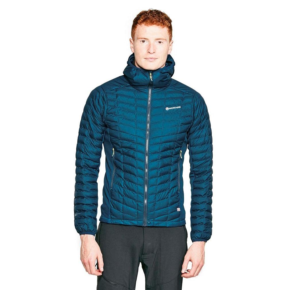 Montane Icarus Stretch Jacket for Men - Lightweight Waterproof Hiking Jacket in Narwhal Blue, Size Large (MICSJNARN10) | Perfect for Outdoor Adventures, Camping & Mountain Climbing
