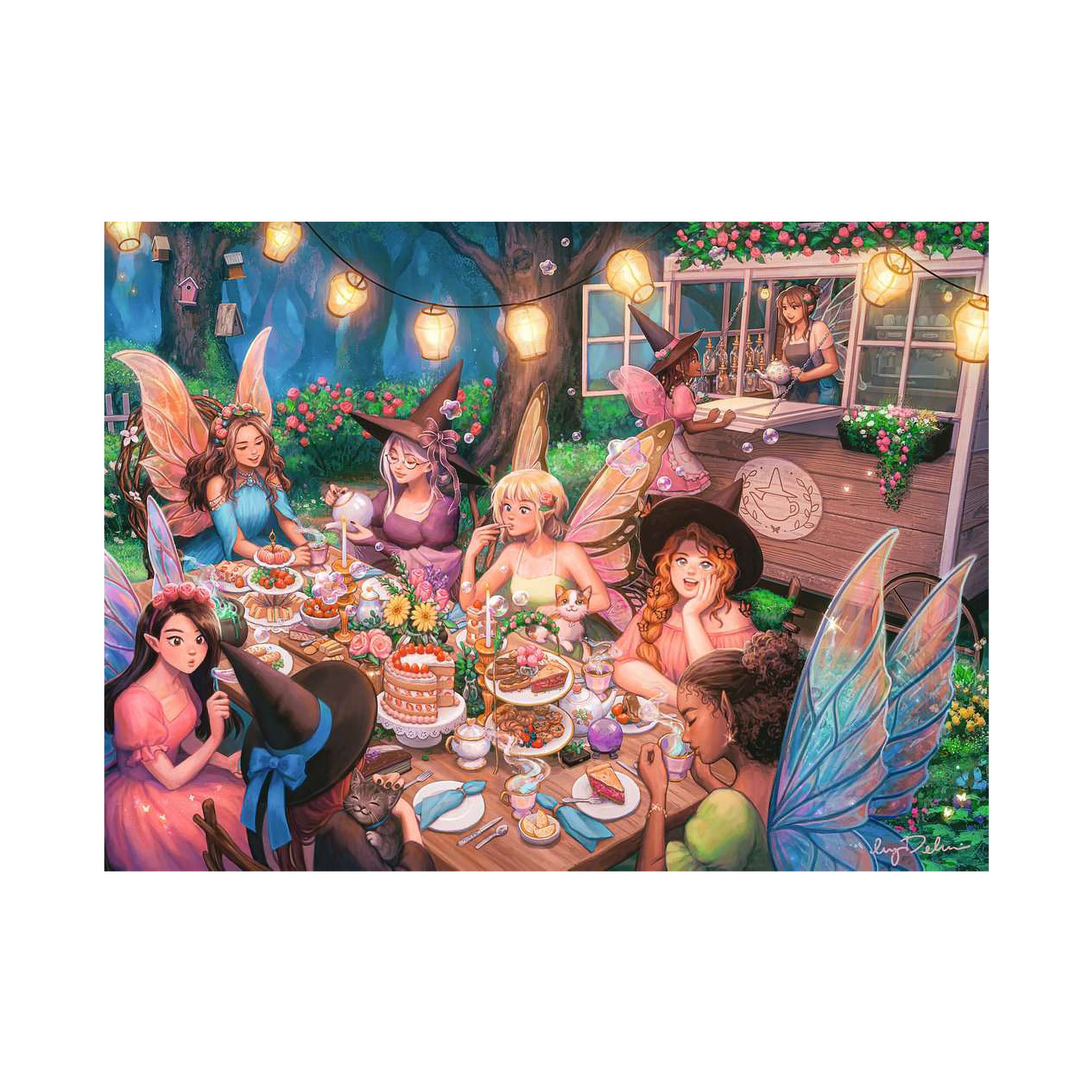 300 Piece XXL Jigsaw Puzzle - Enchanting Brew Magical Theme - Perfect for Family Game Night & Stress Relief Activities