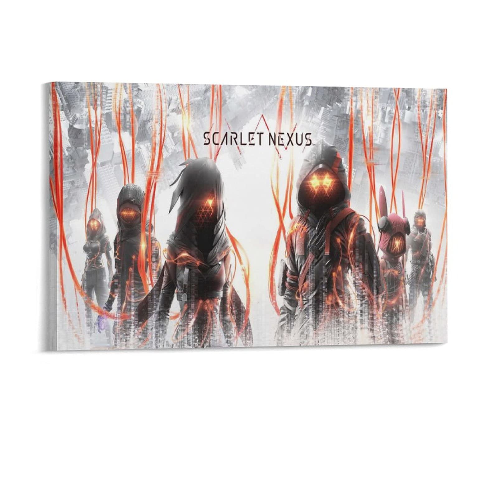 Anime Scarlet Nexus 2 Canvas Poster - 24×36inch (60×90cm) - Vibrant Wall Art for Bedroom, Office & Game Room Decor - Perfect Gift for Anime Fans & Home Decoration