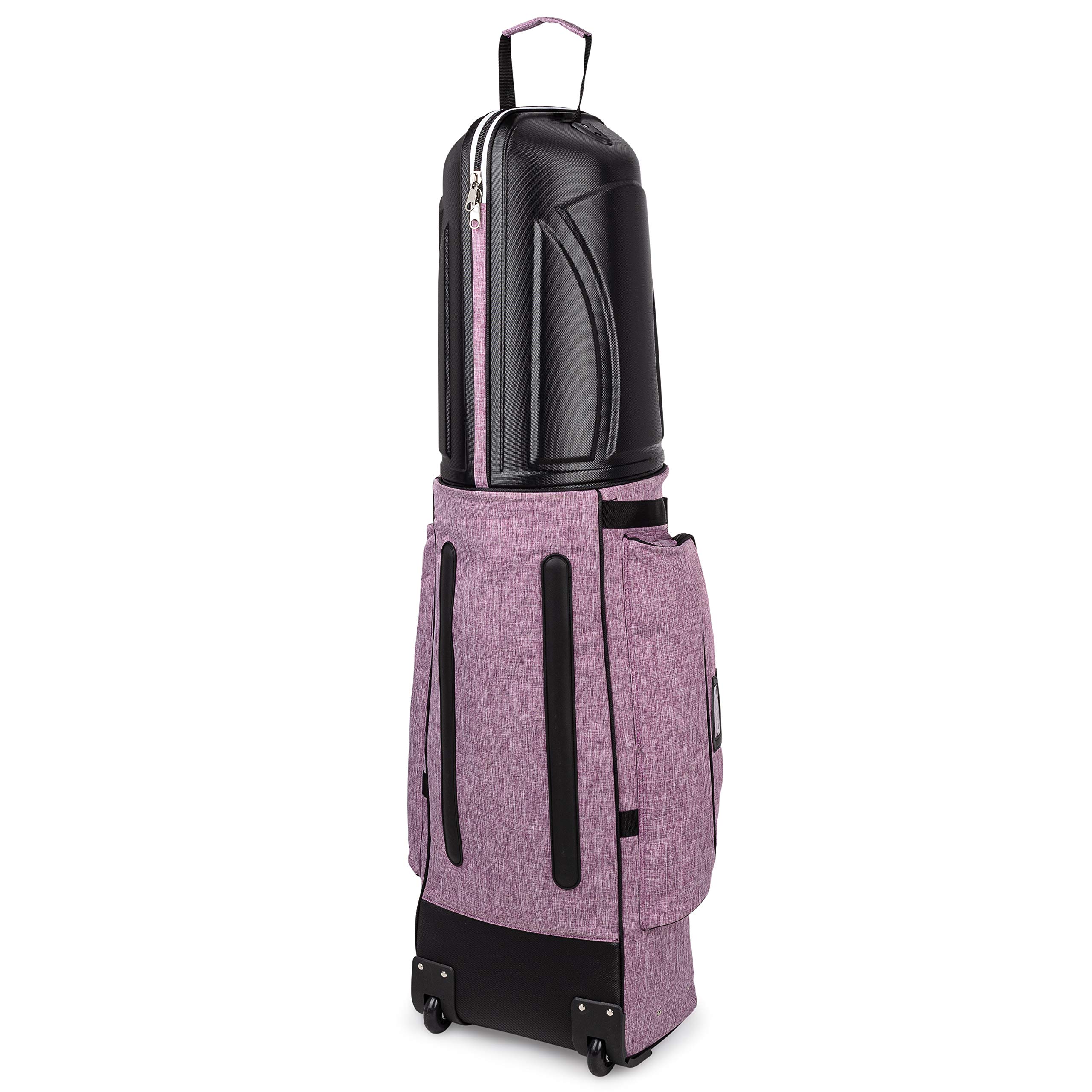 Founders Club Golf Travel Cover Luggage - ABS Hard Shell Top Travel Bag for Golf Clubs | Durable Protection for Airline & Road Trips | Perfect for Golf Vacations & Tournaments