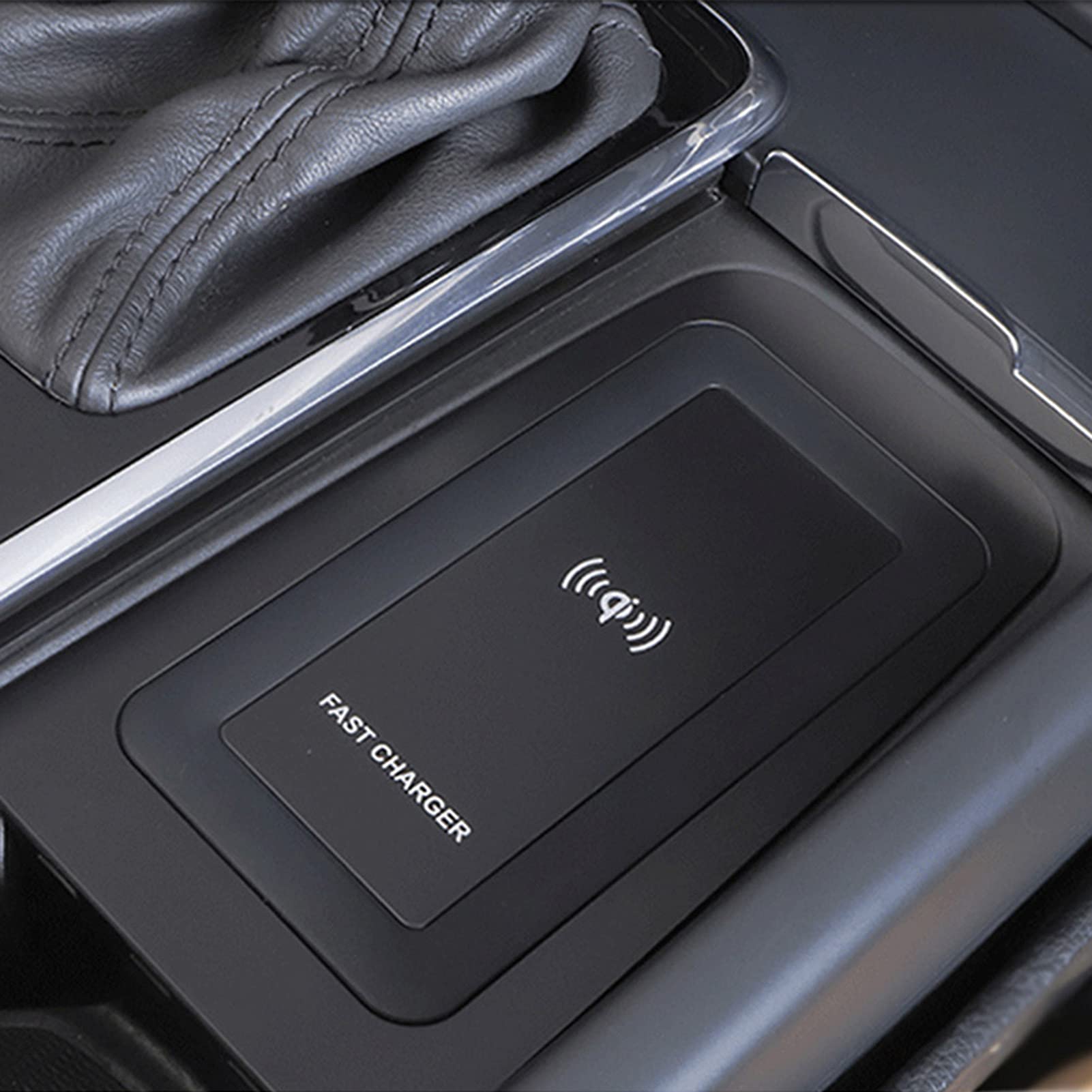 15W Fast Wireless Car Charger for iPhone & Samsung - Universal Qi Charging Pad for Volvo S60/V60/XC60/S90/V90/XC90 - Auto-Clamping Phone Holder for Safe Driving & Hands-Free Charging