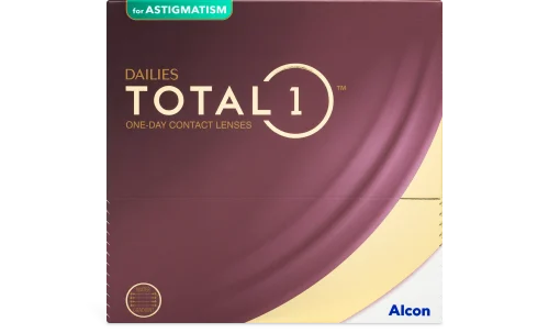 DAILIES TOTAL1® for Astigmatism Contact Lenses (90 Pack) - Monthly Disposable, Comfortable & Breathable for Daily Wear - Perfect for Active Lifestyles & All-Day Use