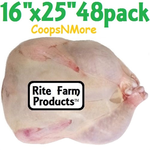 48-Pack 16x25 Inch Turkey Shrink Bags for Poultry - Heavy Duty Freezer Storage Bags for Thanksgiving, Christmas & Holiday Cooking - Perfect for Roasting, Smoking & Preserving Meats