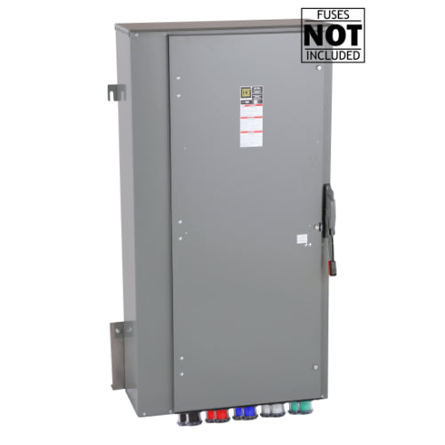 Heavy Duty Cam Lock Fused Disconnect Switch - Single Throw Safety Switch for Industrial Equipment & Electrical Panels - Ideal for HVAC Systems, Motor Controls & Power Distribution