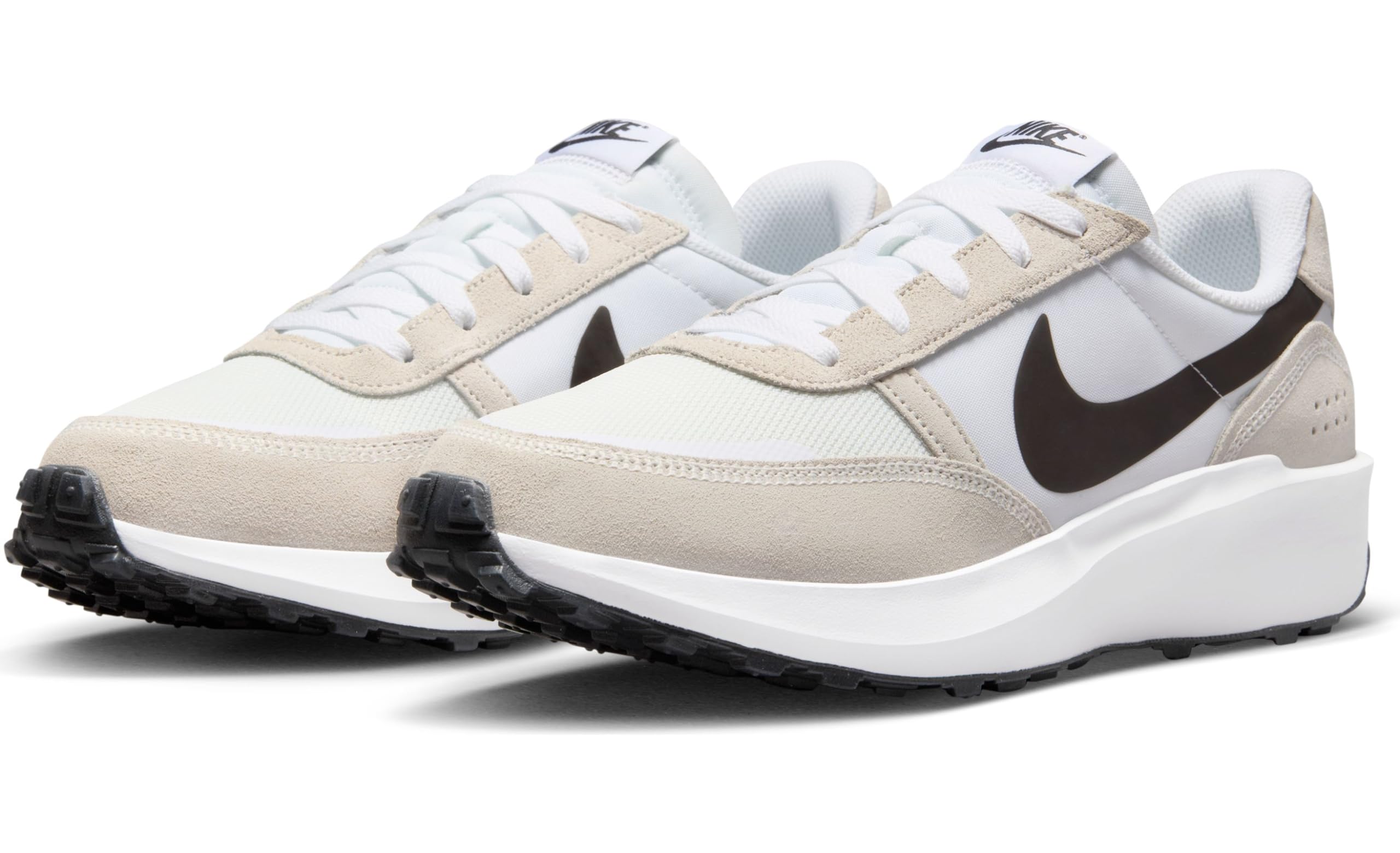 Nike Waffle Debut Men's Running Shoes - White/Black-Phantom-Summit White (FJ4195-100) Size 9 | Lightweight Comfort for Jogging, Gym & Casual Wear