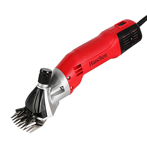Hanchen ST-009 500W Professional Electric Sheep & Goat Shears - Heavy Duty Animal Shearing Clipper with 110V for Farm & Livestock Grooming - Perfect for Wool Harvesting, Pet Grooming & Ranch Maintenance