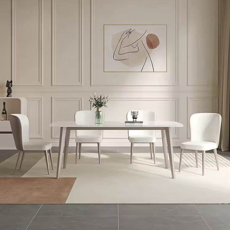 **Kyrie Sintered Stone Dining Table – Modern & Durable Kitchen Table for 6 – Perfect for Family Dinners & Entertaining Guests**
