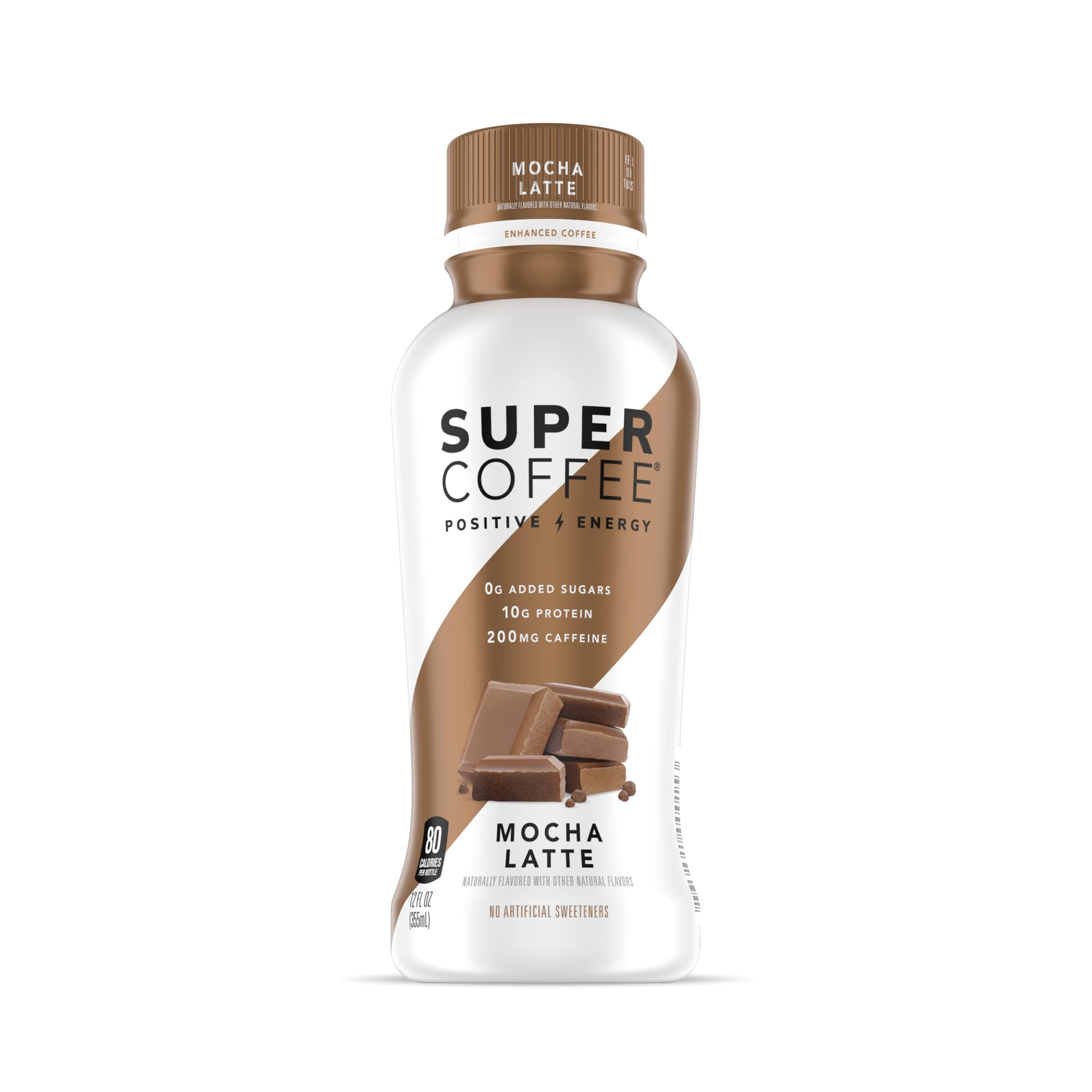 Keto Iced Coffee with 0g Added Sugar, 10g Protein & 80 Calories | Mocha Latte Flavor (12 Fl Oz, 6 Pack) - Soy Free, Gluten Free, Dairy Free | Perfect for Weight Loss, Keto Diet & On-the-Go Energy Boost
