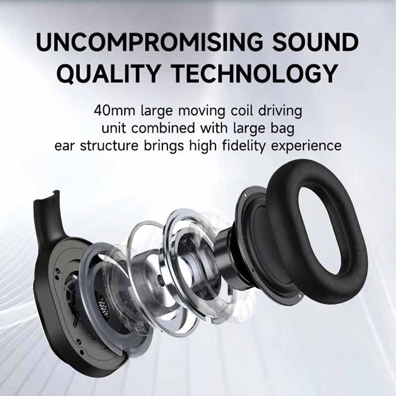 Nokia E1200ANC Wireless Headphones with Active Noise Cancelling - Perfect for Travel, Work & Gym Use