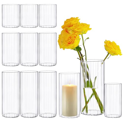 Striped Glass 9 Pcs