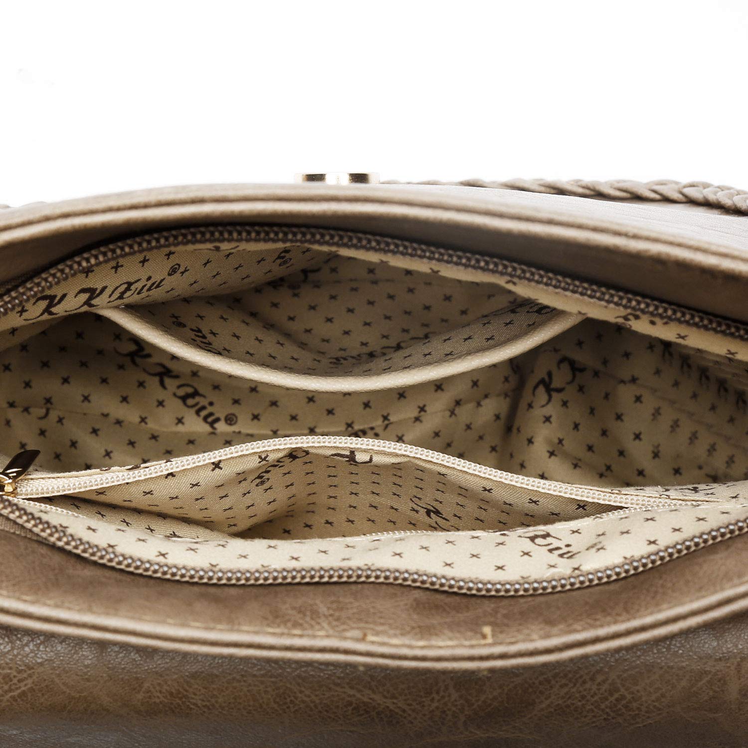 KKXIU Women's Casual Flap Saddle Crossbody Bag with Tassel - Stylish Leather Purse for Everyday Use, Work & Travel Accessories