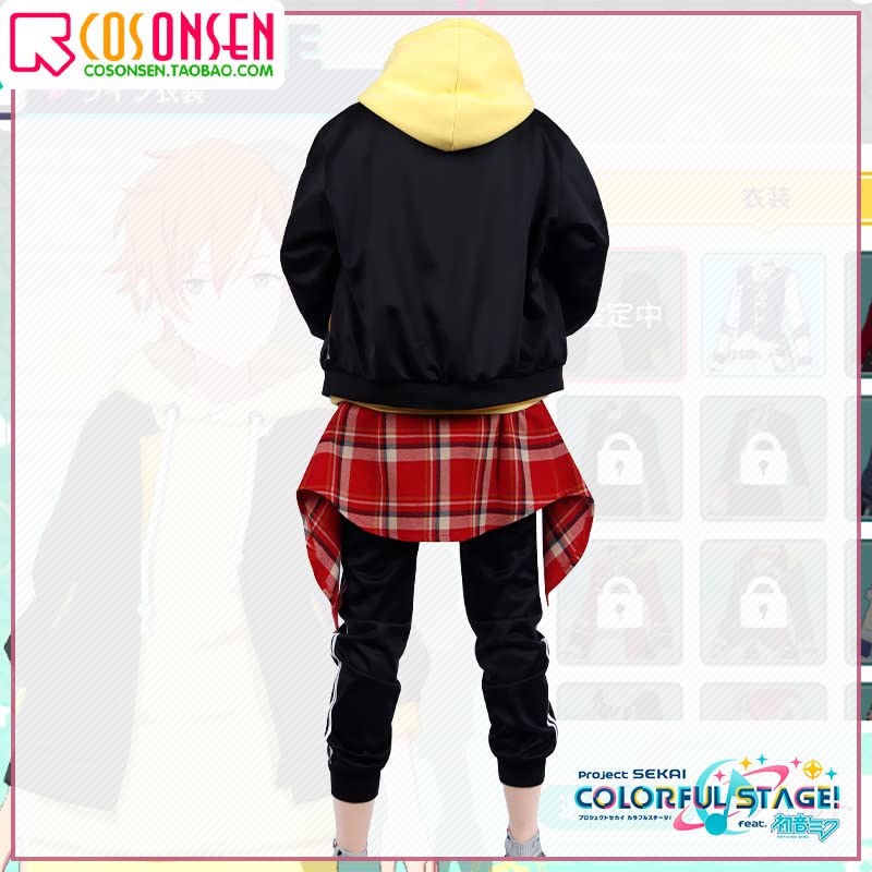 Vivid BAD SQUAD Shinonome Akito Cosplay Costume - Anime Halloween Christmas Party Outfit, Daily Casual Cosplay Suit for Anime Fans & Conventions