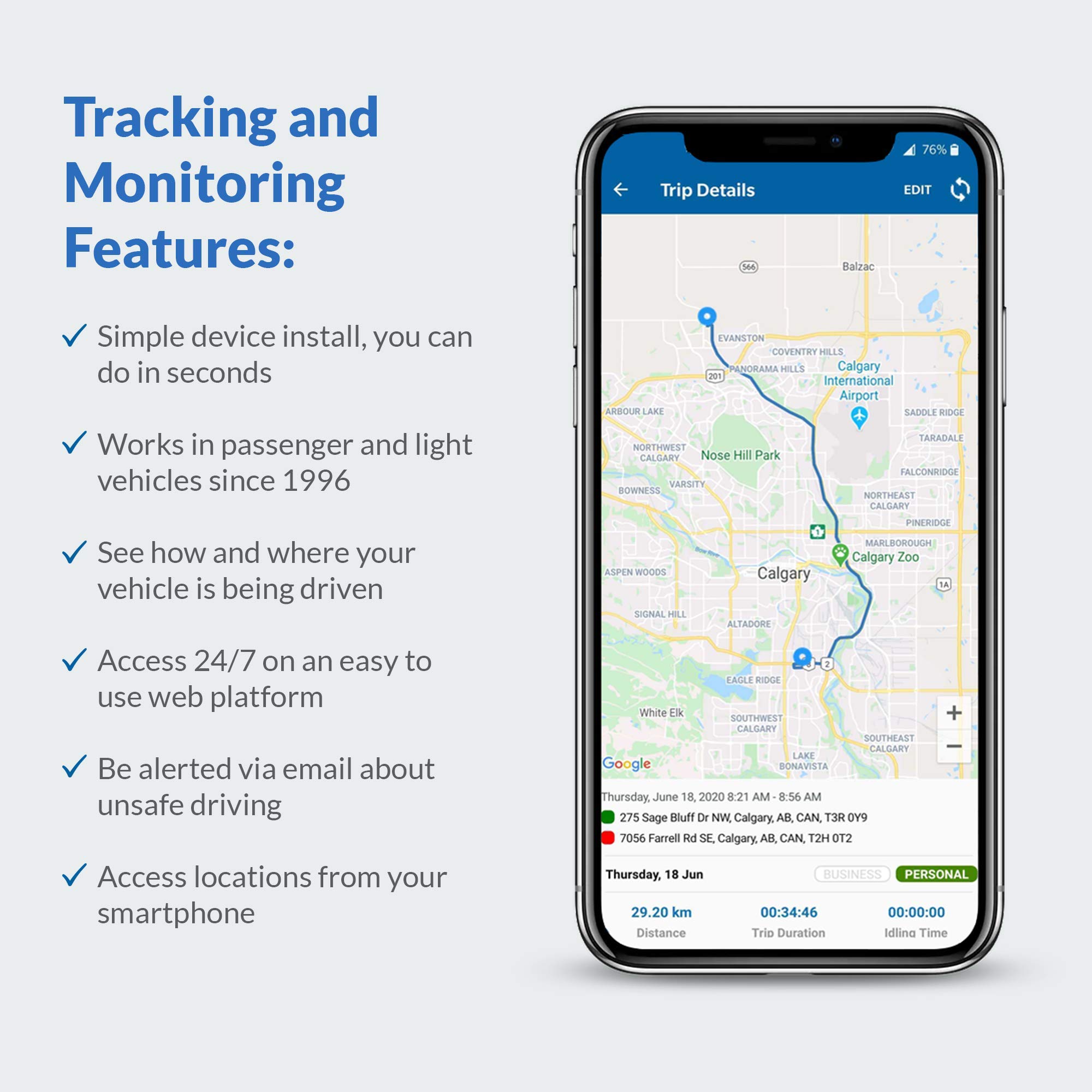 miTrail MVT-2020 4G LTE GPS Tracker for Vehicles - Waterproof, Real-Time Tracking for Cars, Trucks & RVs - US & Canada Coverage with 1-Year Warranty | Perfect for Fleet Management, Personal Vehicle Security & Road Trip Safety