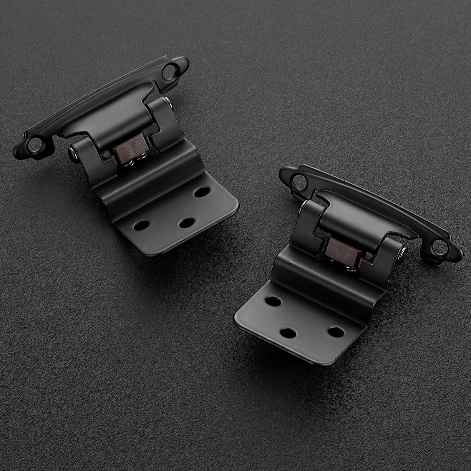 50 Pack 25 Pair Black Cabinet Hinges - 3/8