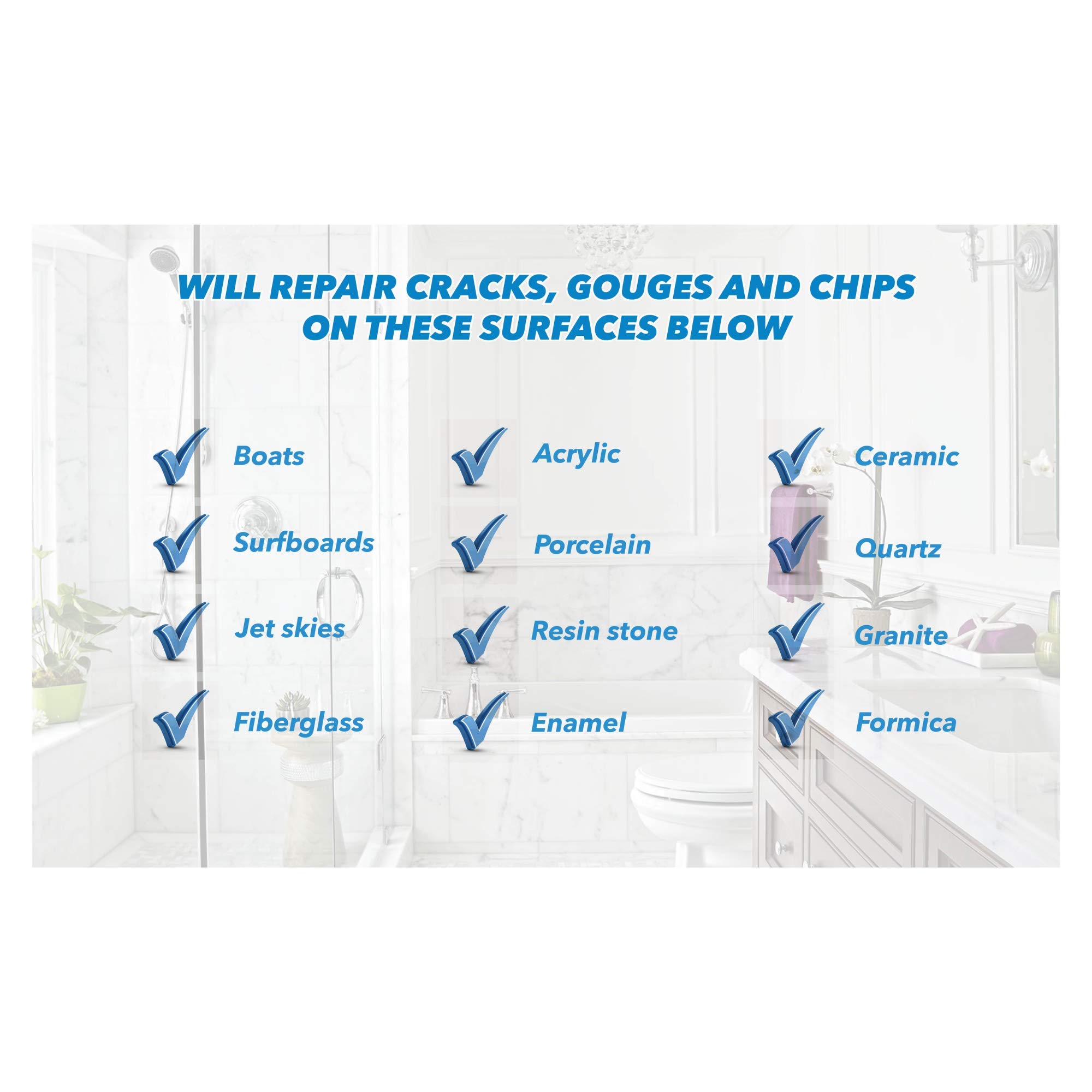 Boat and RV Repair Kit - White Fiberglass Patch for Bayliner Boats - Fix Cracks, Holes & Leaks - Perfect for Marine, RV, and Outdoor Watercraft Maintenance