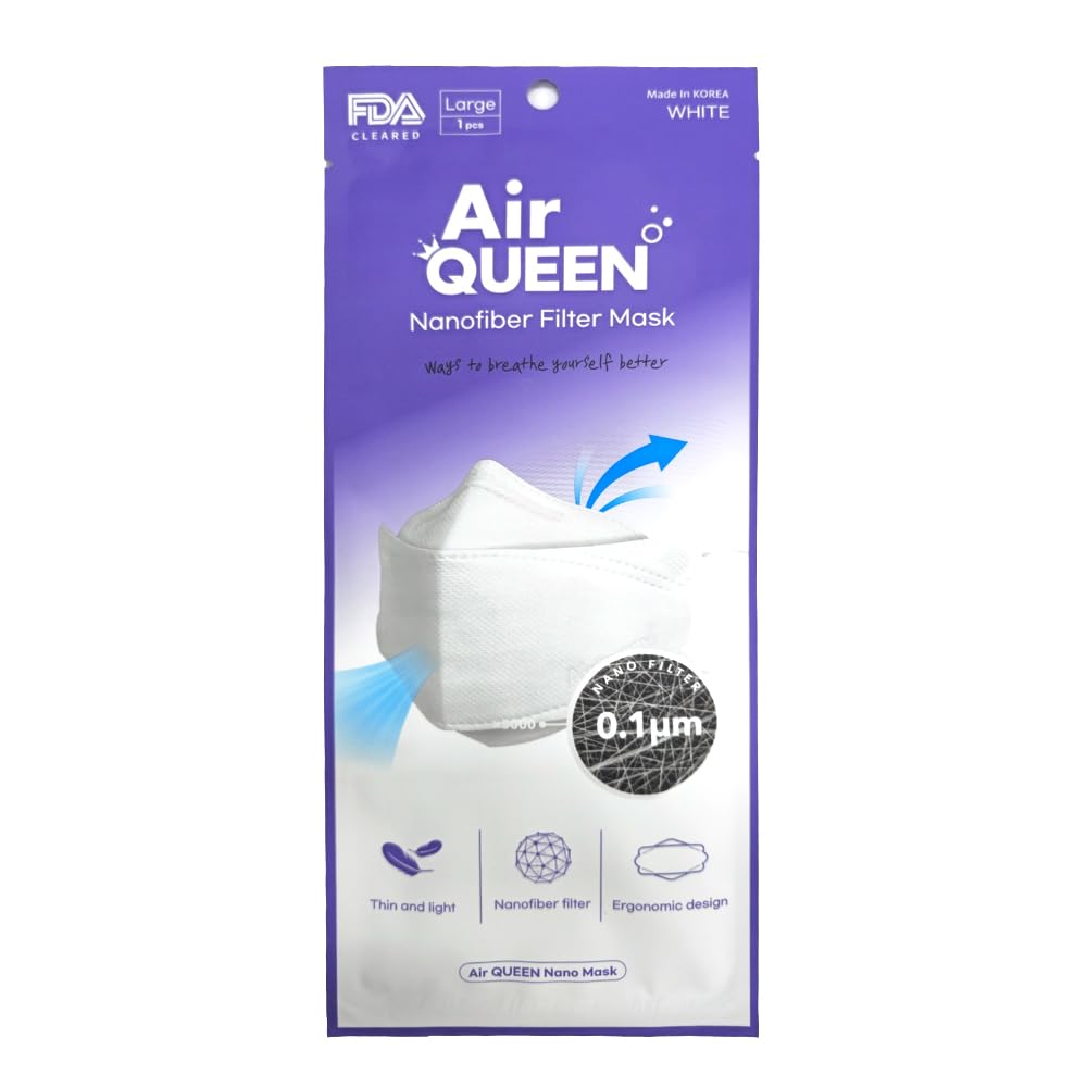 Air Queen Nano Mask - Premium Korean KF94 Face Mask for Daily Protection - Ideal for Travel, Work, and Outdoor Activities