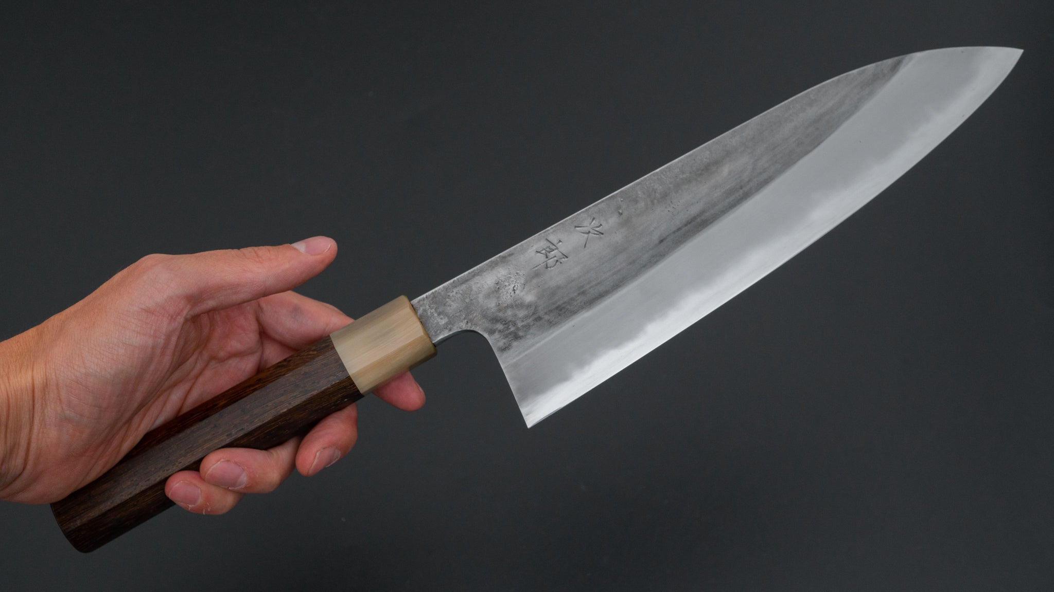 Premium Jiro Tsuchime Wa Gyuto 225mm Japanese Chef Knife with Taihei Tagayasan Handle (#613) - Perfect for Sushi, Sashimi & Precision Cutting in Professional Kitchens