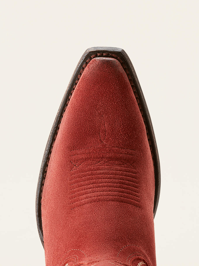 Ariat Women's Jukebox Western Boots - Cayenne Suede Red (Style 10053791) | Comfortable Cowgirl Boots for Country Dancing, Rodeo & Everyday Wear