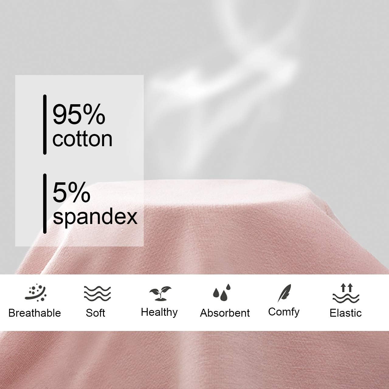 **Organic Cotton Period Underwear for Women - Leakproof Menstrual Panties, Postpartum & Teens Briefs - Soft, Breathable & Easy Clean for Day & Night Use**
