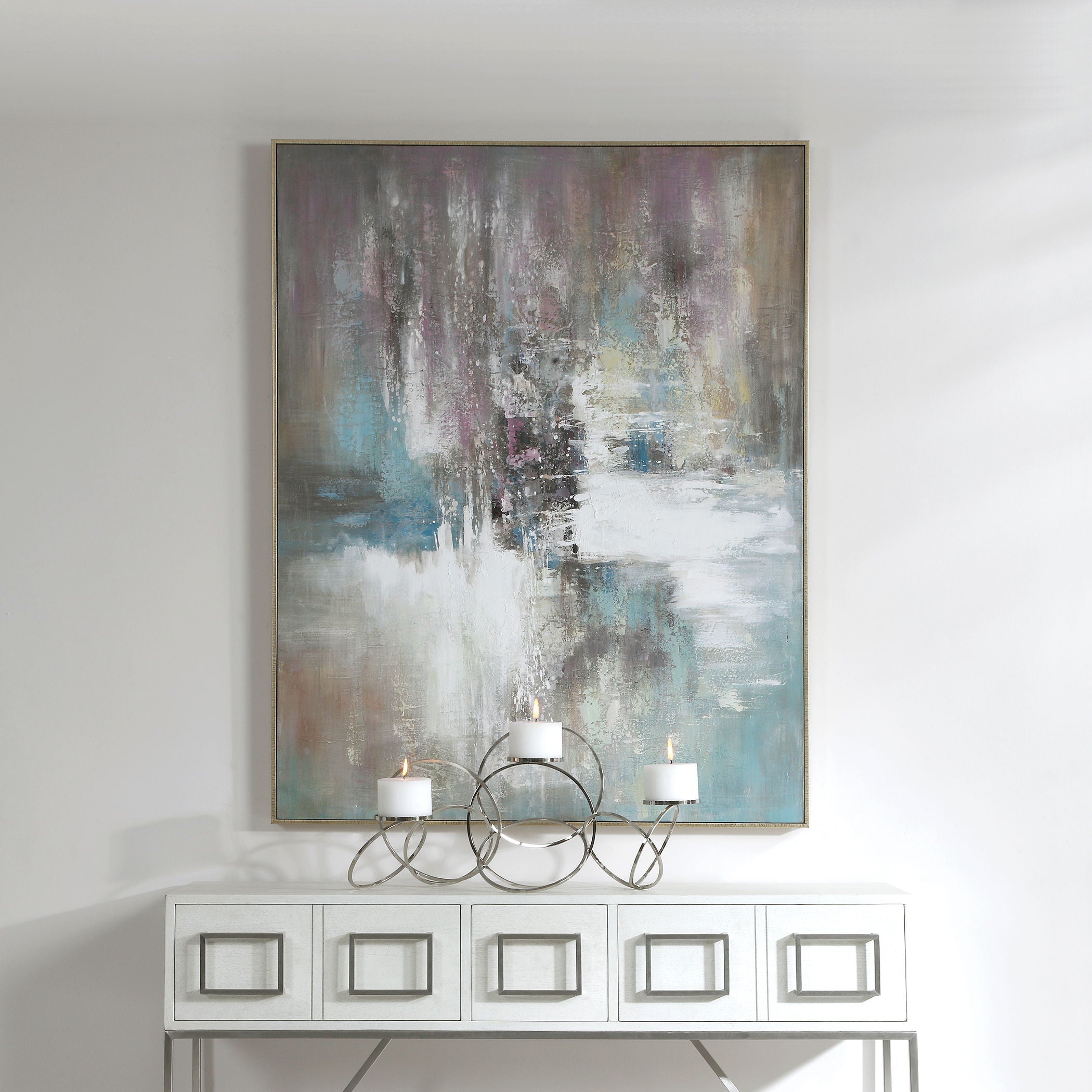 Elevation Abstract Art Canvas Print - Dark Gray Modern Wall Decor for Living Room, Bedroom & Office