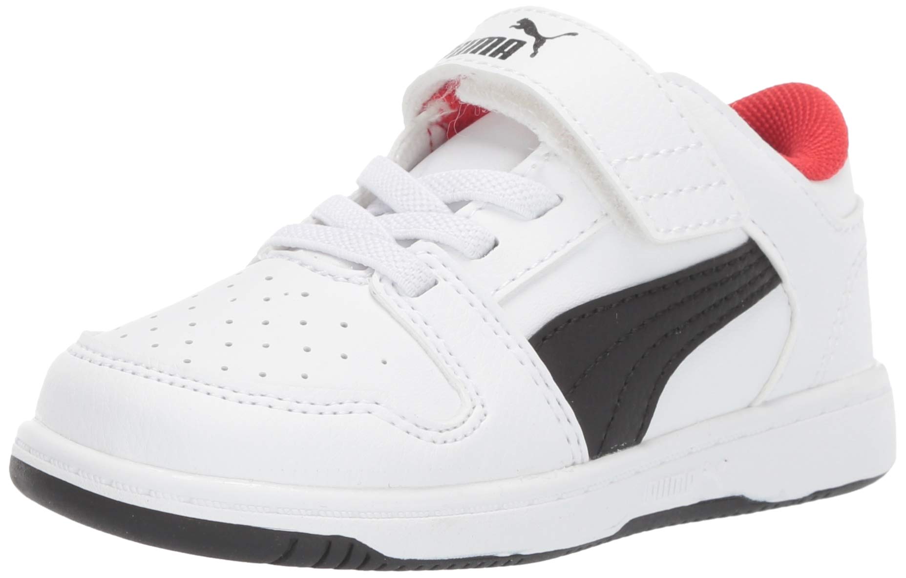 PUMA Unisex Kids Rebound Layup Hook & Loop Sneakers - Lightweight Basketball Shoes for Boys & Girls - Perfect for School, Sports & Casual Wear