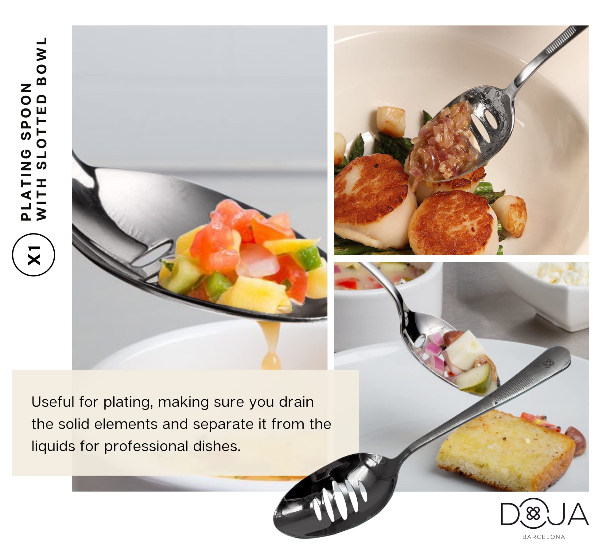 Professional Chef Plating Tools Set - 7-Piece Culinary Utensils Kit with Tweezers, Spoon, Fish Tongs, Spatula & Slotted Spoon | Modernist Cuisine Food Art Tools | Perfect for Fine Dining Presentation, Gourmet Cooking & Restaurant Food Styling