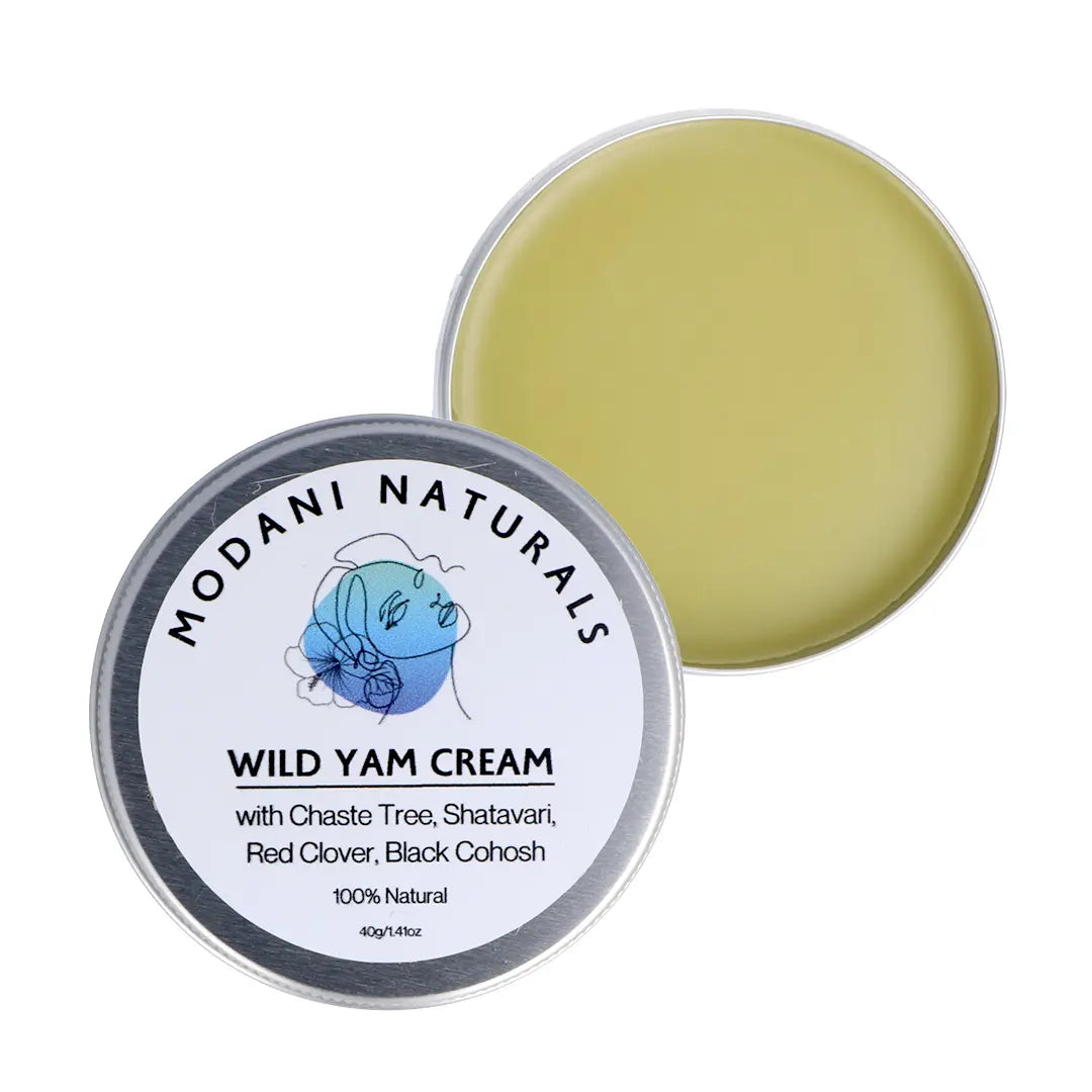 Modani Naturals Wild Yam Cream 40g - Organic Moisturizer for Dry Skin, Natural Anti-Aging Face & Body Cream - Perfect for Night Care & Daily Hydration