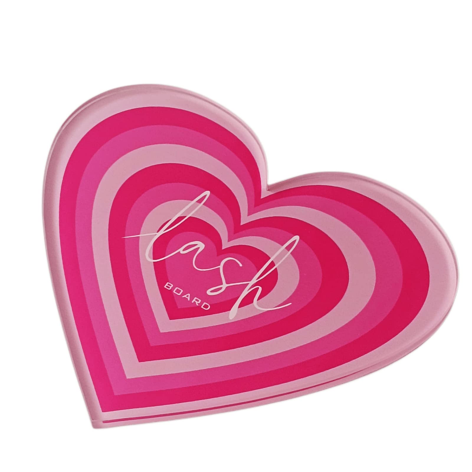 Professional Acrylic Lash Tile Holder - Heart-Shaped Eyelash Extension Palette for Individual Lash Training & Storage | Perfect for Salon, Home Use & Makeup Artists