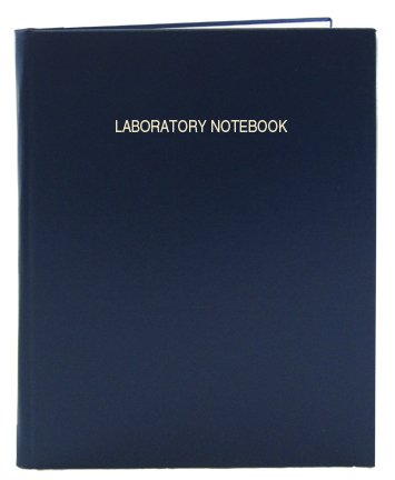 BookFactory Extra Large Lab Notebook - 96 Pages (.25