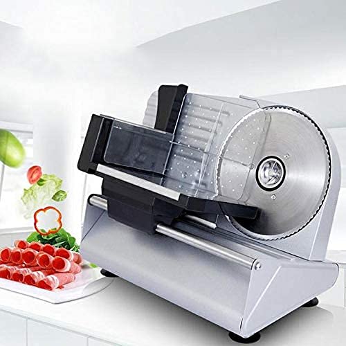 Electric Meat Slicer for Home & Commercial Use - Food Slicer Machine for Bread, Ham, Lamb, Pork & Frozen Meat - Perfect for Delis, Restaurants & Home Kitchens