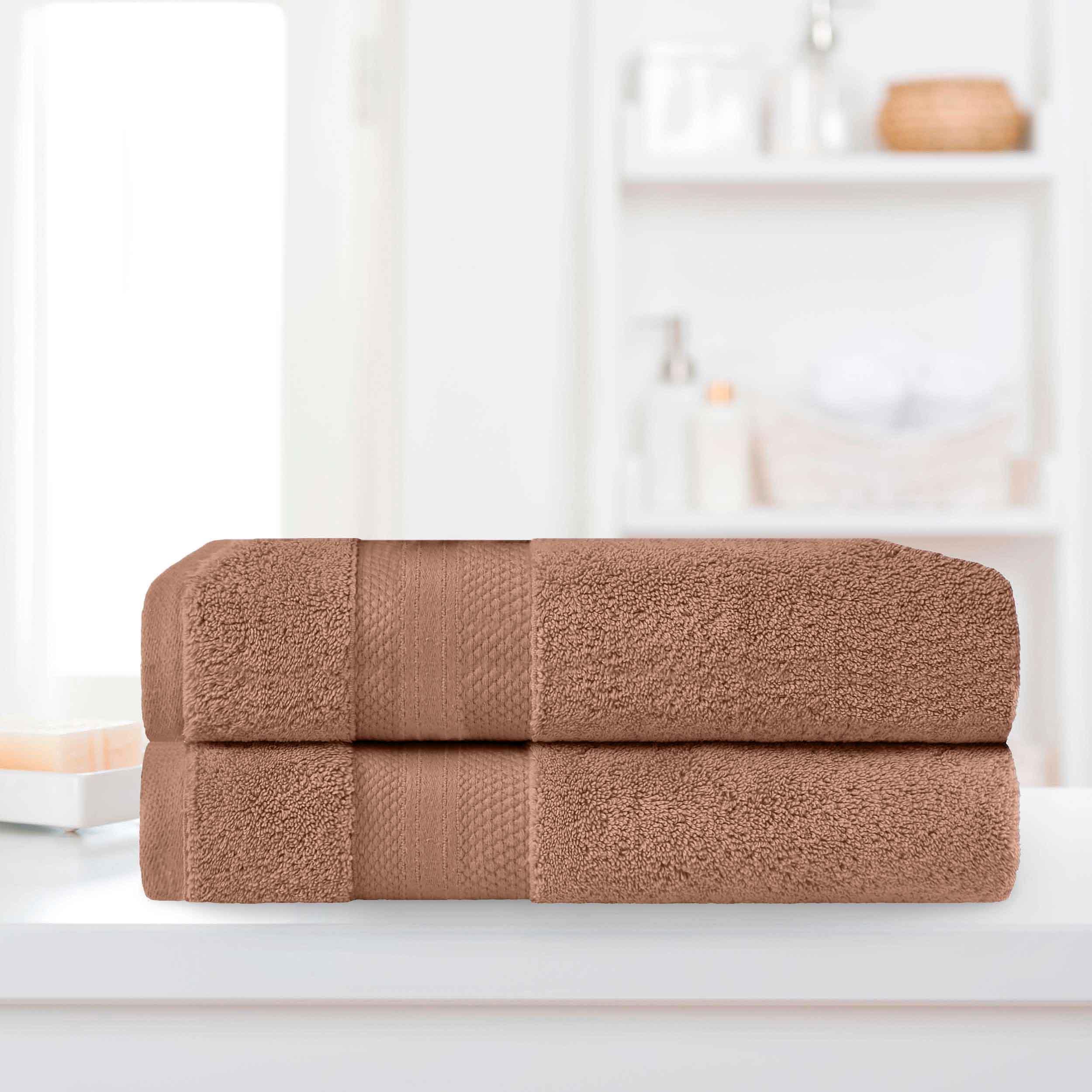 Premium Turkish Cotton Bath Towel Set - Ultra Soft & Absorbent 2-Piece Bath Sheets for Spa, Gym & Luxury Bathroom Use