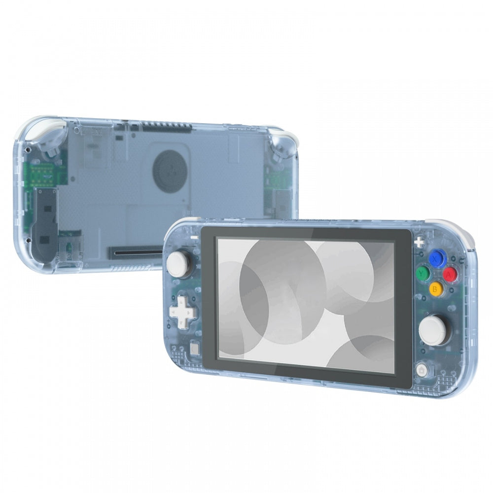 eXtremeRate Glacier Blue DIY Replacement Shell for Nintendo Switch Lite - Custom Controller Housing with Screen Protector | Durable Case Cover for NSL Handheld Console | Perfect for Gaming Enthusiasts & DIY Modders