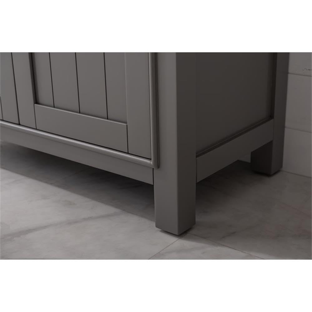 Design Element S05-30-GY 30-Inch Modern Gray Bathroom Vanity with Soft-Close Doors - Perfect for Small Bathrooms, Powder Rooms & Master Bath Renovations