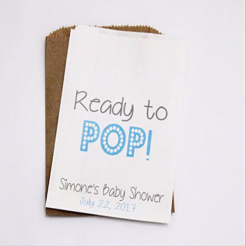 25 Pack Baby Shower Favor Bags - Pastel Colored Candy Buffet Treat Bags for Gender Reveal, Newborn Celebration & Birthday Party Decorations