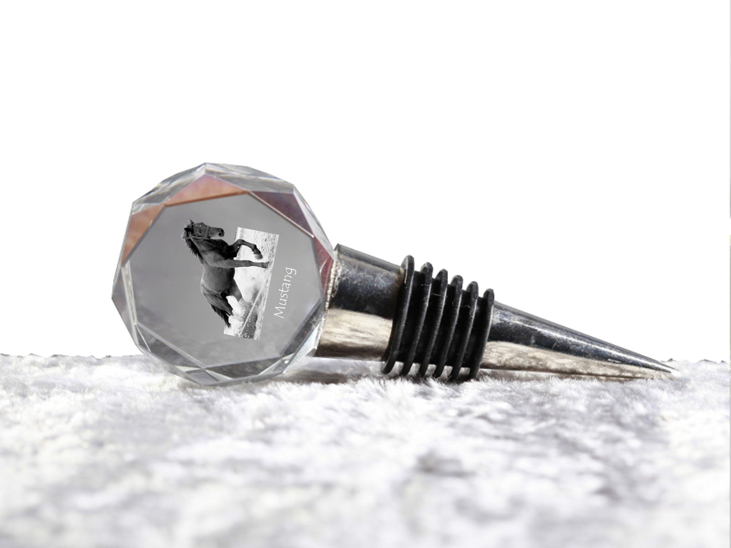 The Elegant Mustang Crystal Wine Stopper: A Tale of Elegance and Passion