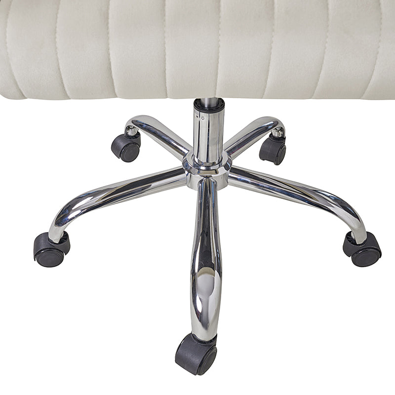 Theo Modern Velvet Office Chair with Tufted Back - Ergonomic Desk Chair for Home & Office Workspace, Comfortable Computer Gaming Chair for Long Hours Sitting
