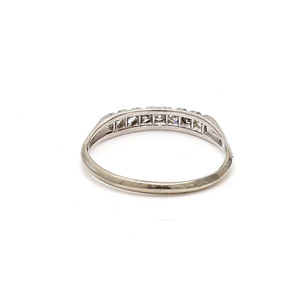 0.21 Carat Round Brilliant H SI2 Diamond Platinum Band Ring for Women - Elegant Wedding, Engagement & Anniversary Jewelry Gift