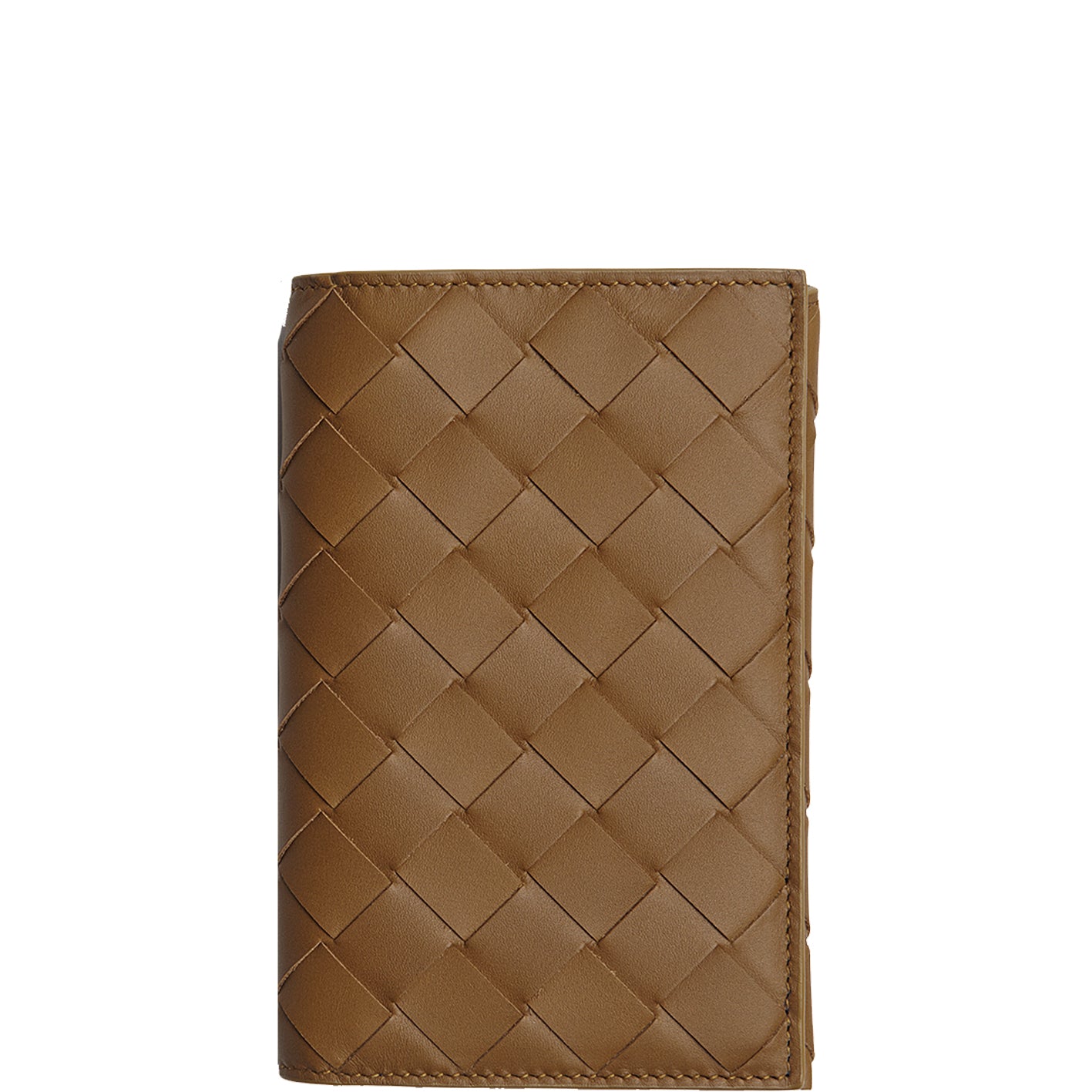 Premium Leather Passport Holder with Intrecciato Weave - Moutard & Black - Perfect for Travel, Business Trips & Airport Security