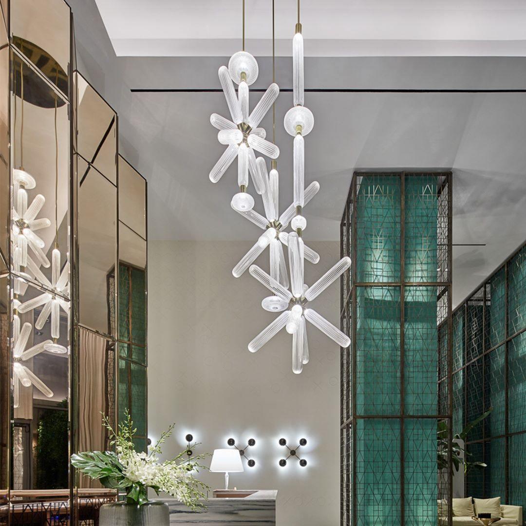 Modern Cipher Pendant Light - Industrial Style Hanging Light Fixture for Kitchen Island, Dining Room & Bedroom Decor