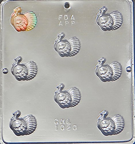 Turkey-Shaped Chocolate Candy Mold for Thanksgiving - 1020 Bite-Size Pieces | Perfect for Holiday Baking, Party Favors & DIY Desserts