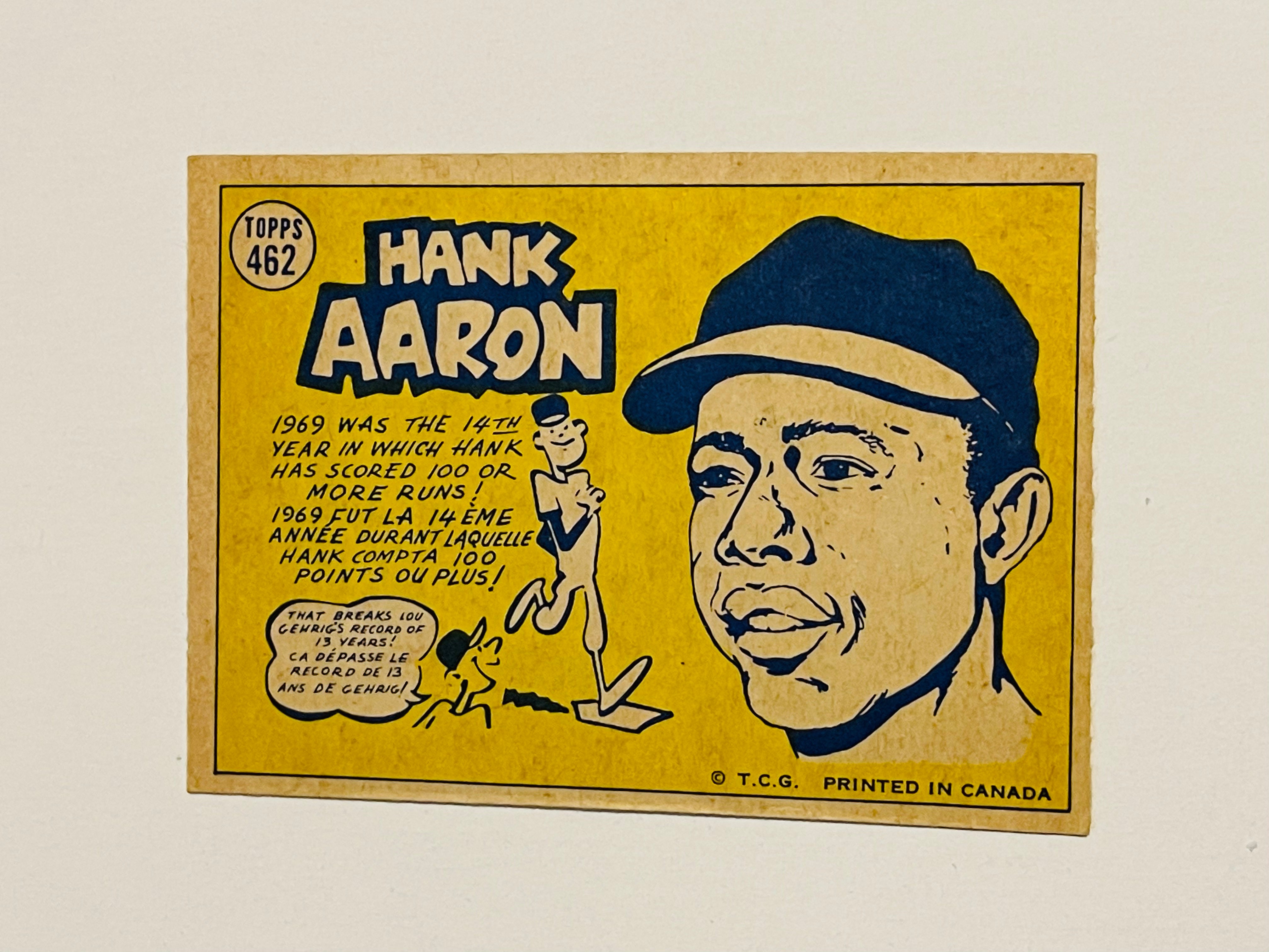 1970 Hank Aaron OPC Rare High Grade Baseball Card - Perfect for Collectors, Sports Memorabilia Enthusiasts & Investment