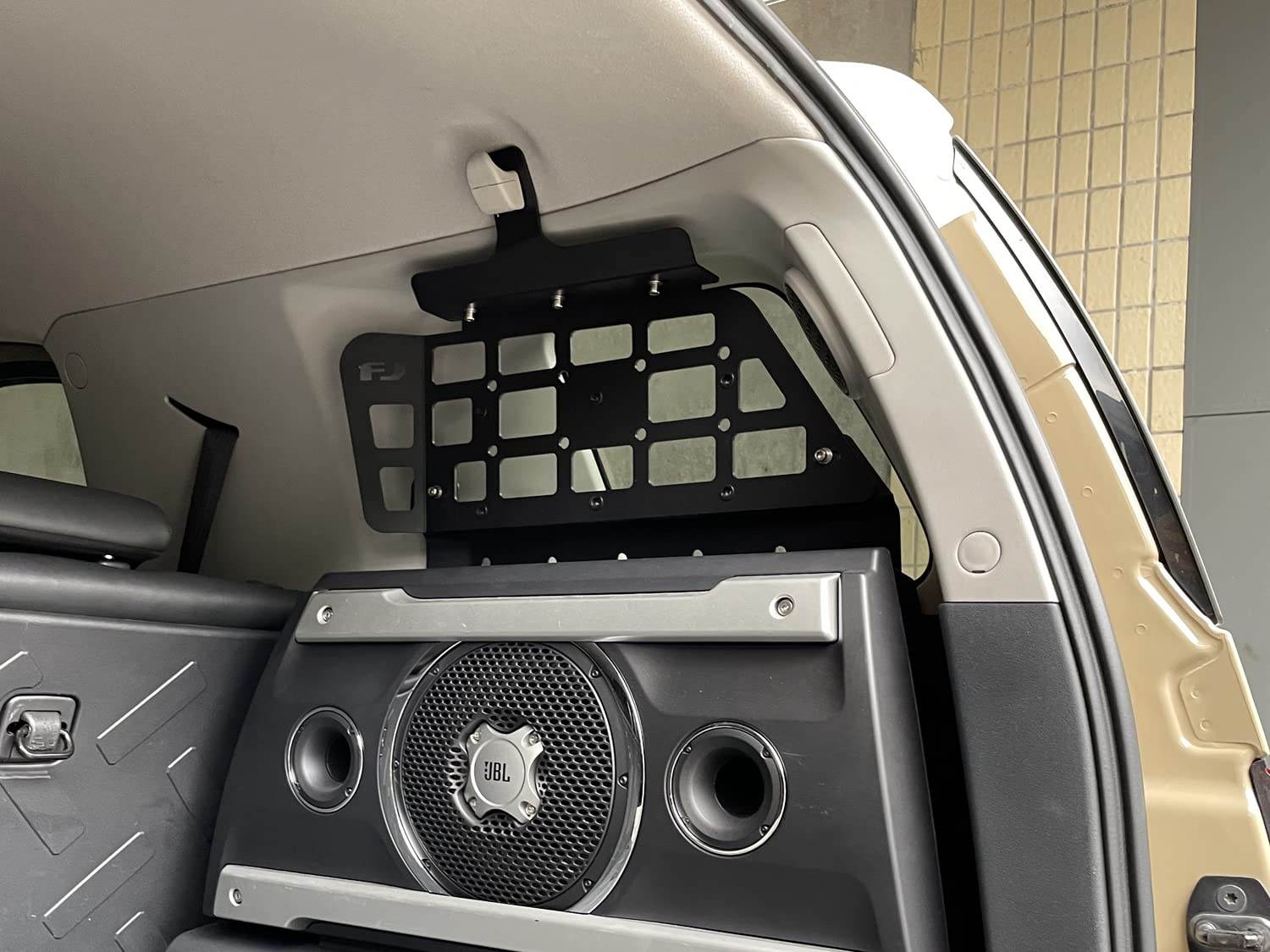 iTrims Rear Cargo Rack Basket for Toyota FJ Cruiser 2007-2023 | Black Aluminum Alloy Interior Luggage Carrier | Trunk Organizer & Storage Shelf | Perfect for Camping, Road Trips & Outdoor Adventures