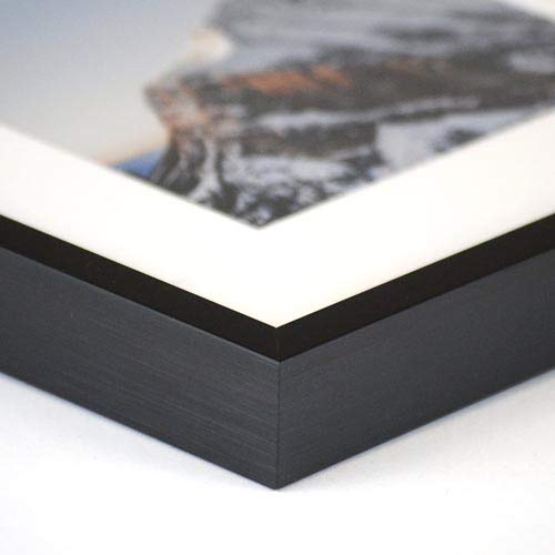 Frame It Easy 18.1x24.9 Inch Satin Black Metal Picture Frame - Ashford Collection - Perfect for Wall Art, Photos & Certificates (18 1/8 x 24 7/8 Inches)