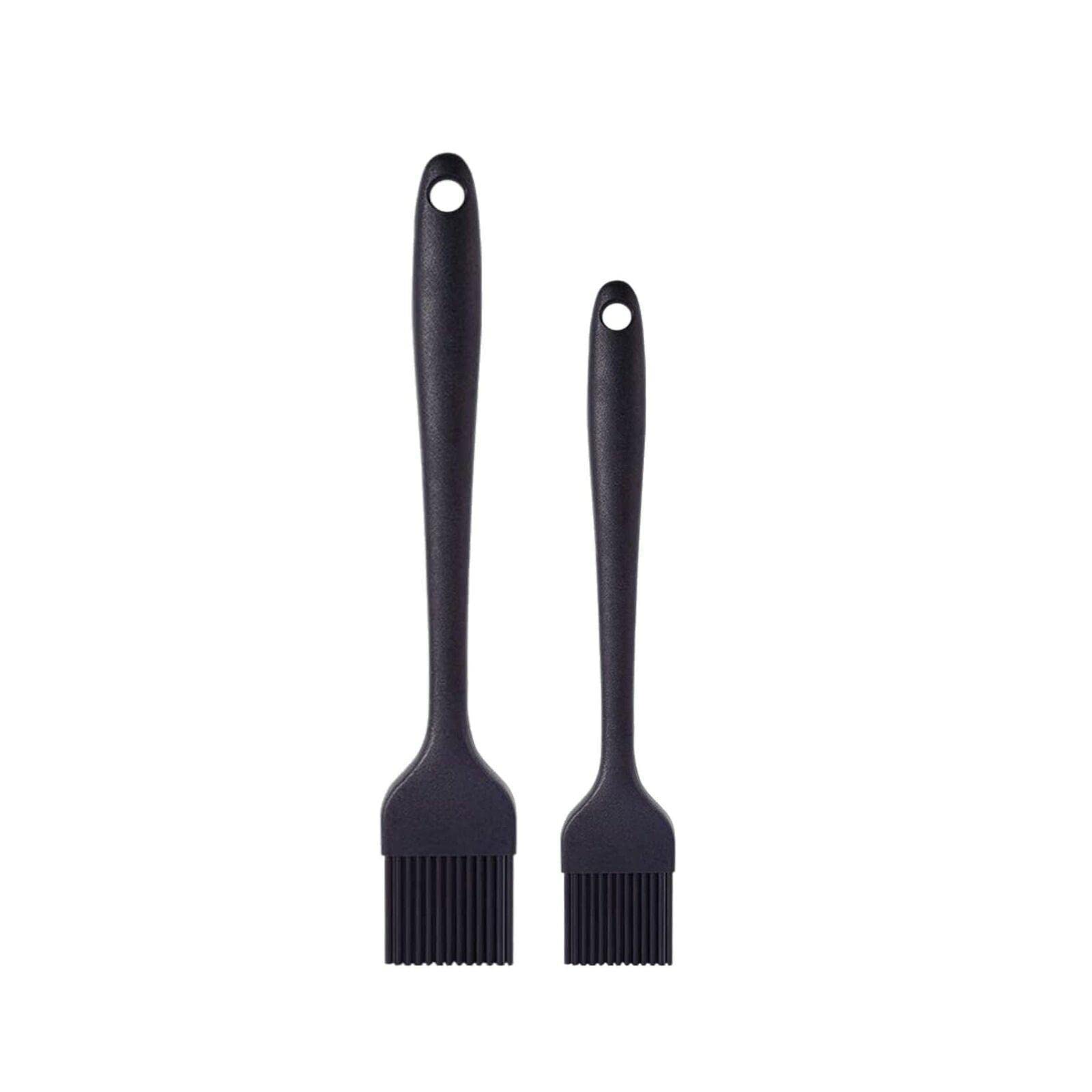 Premium Silicone Basting Brush Set - 2 Pack Long Handle Pastry Brushes for Grilling, Baking & BBQ - Heat-Resistant Kitchen Gadgets for Basting, Glazing & Cooking - Ideal for Grilled Meats, Cakes & Pastries
